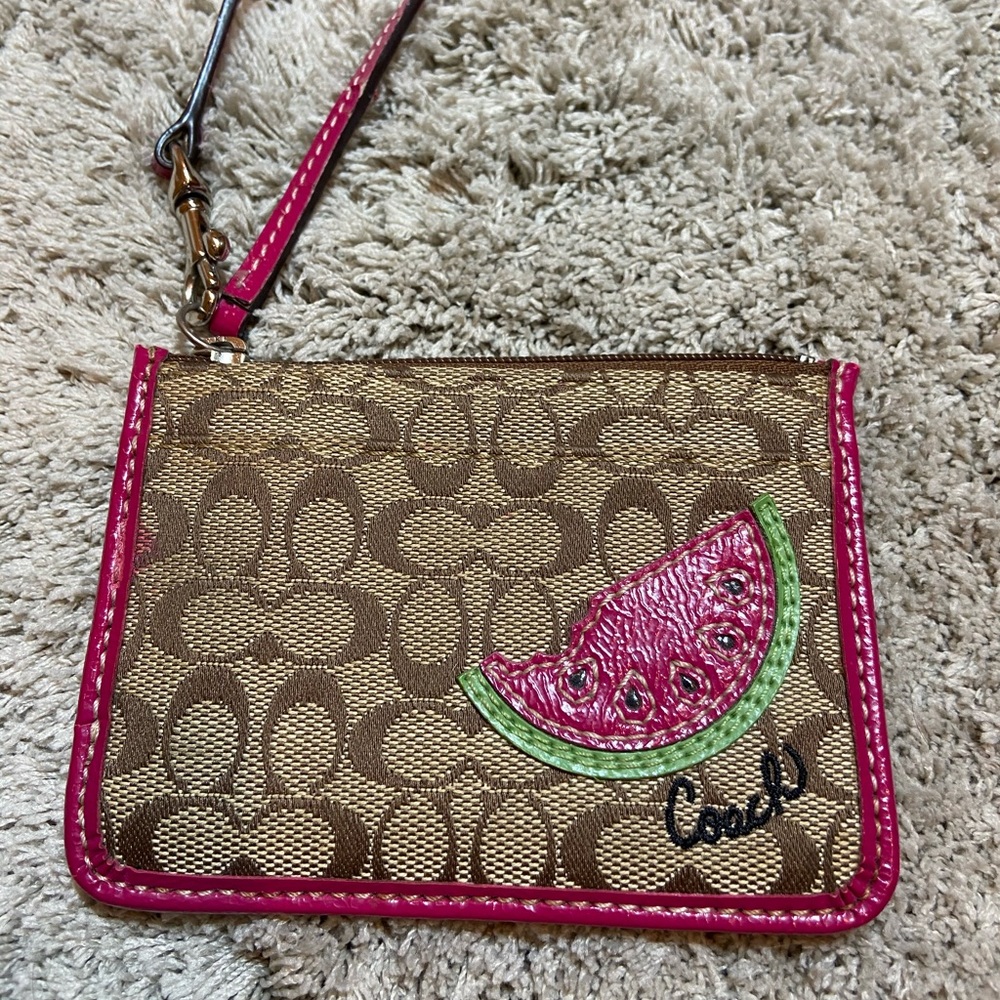 COACH Watermelon Card Wallet